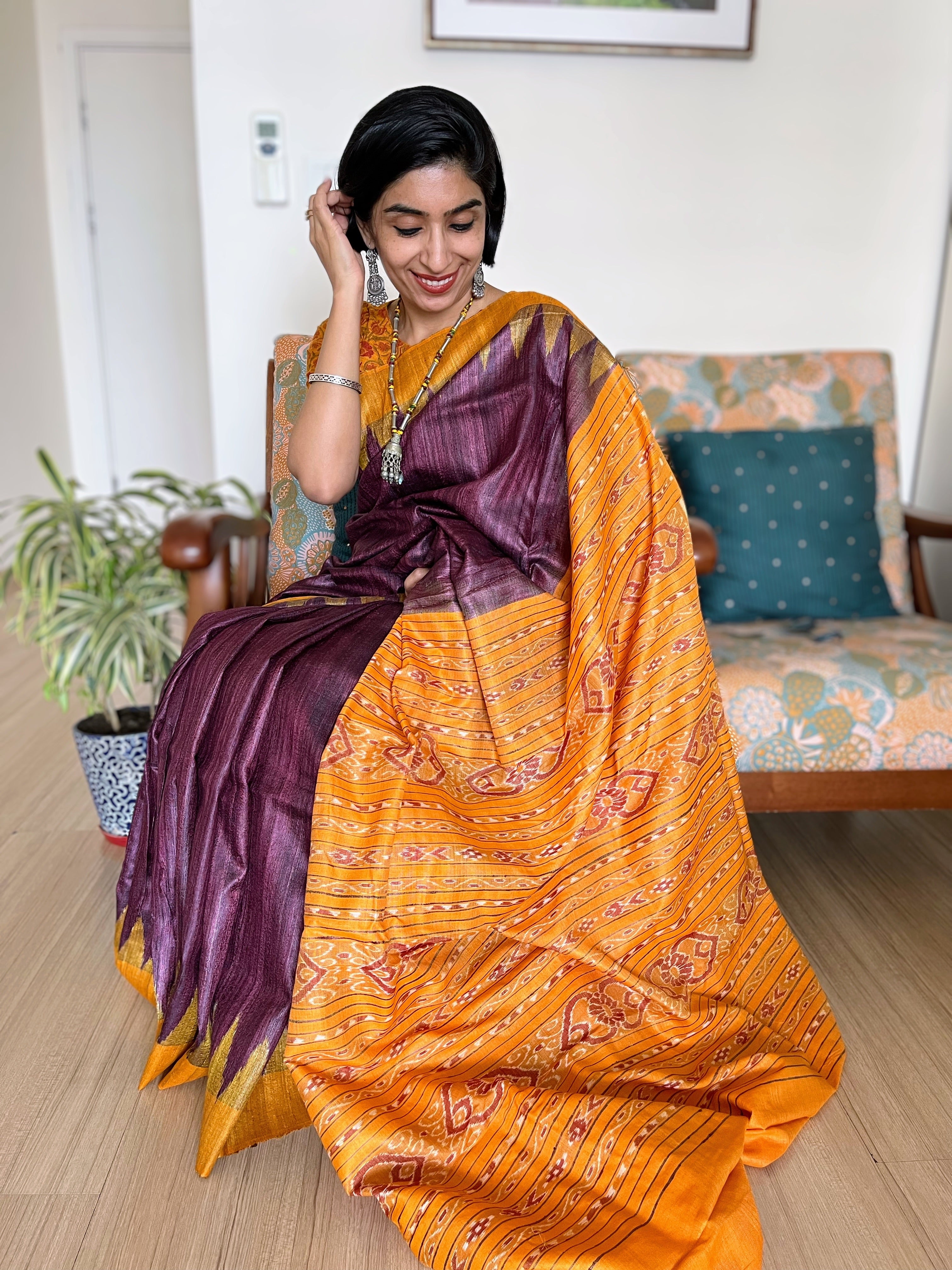 Orissa Weave on Pure Gopalpur Tussar – olee-fashion